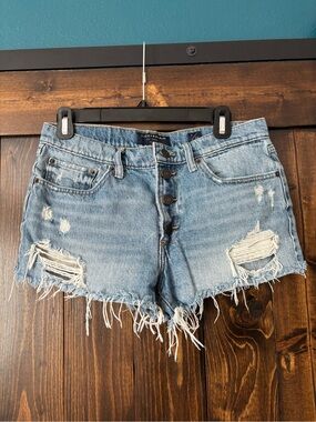 Lucky Brand Light Blue Distressed Denim Cutoff Shorts